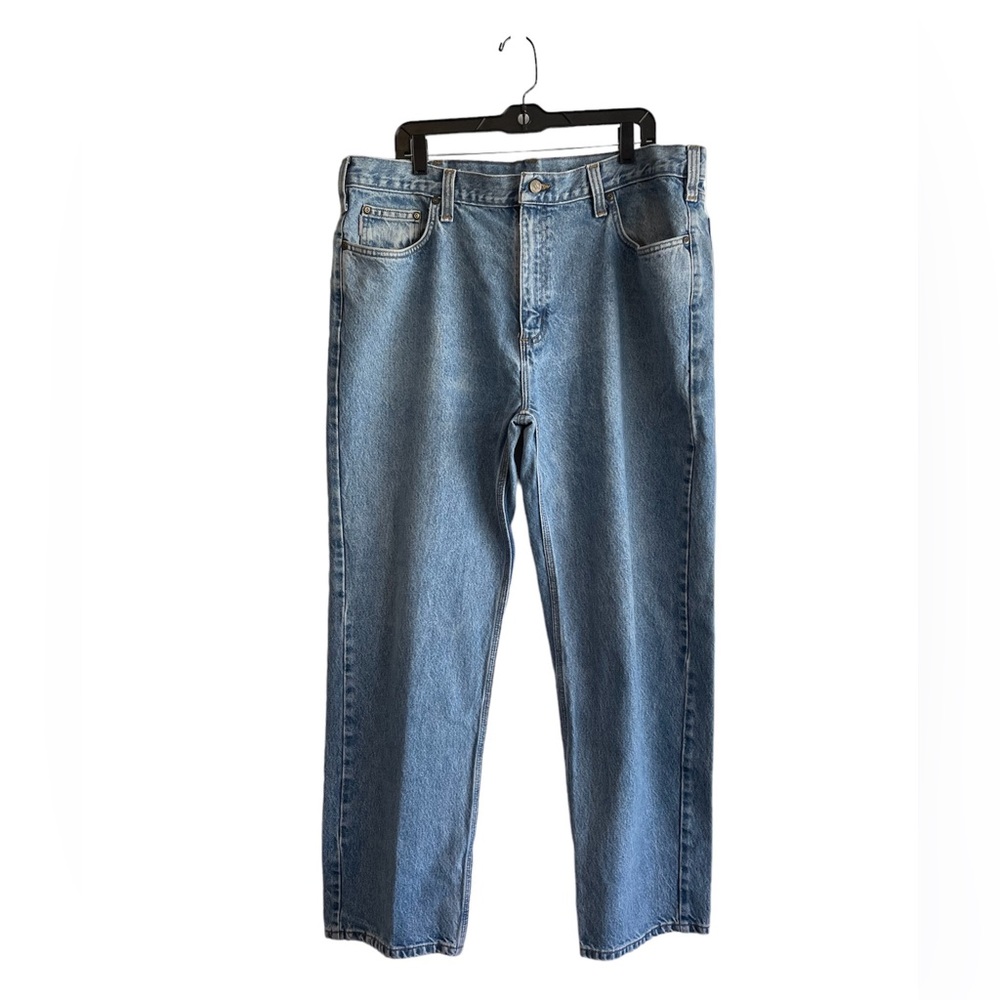 Carhartt Relaxed Fit Light Blue Denim Jeans 42X32 #14806.